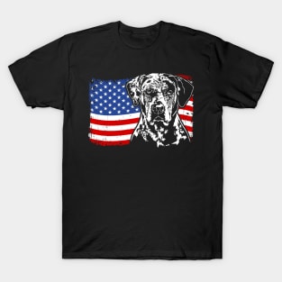 Proud Catahoula Leopard Dog American Pride T-Shirt